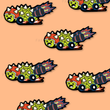 Mag-load ng larawan sa viewer ng Gallery, Armored Turtle Vinyl Sticker ng Fat Rabbit Farm