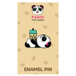 Mag-load ng larawan sa viewer ng Gallery, Katawan Ni Boba Enamel Pin ni Pandi the Panda