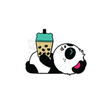 Mag-load ng larawan sa viewer ng Gallery, Katawan Ni Boba Enamel Pin ni Pandi the Panda