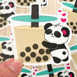 Load image into Gallery viewer, Boba Love Vinyl Sticker by Pandi the Panda