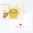 Mag-load ng larawan sa viewer ng Gallery, Better Together: Chicken + Waffle Greeting Card ng Fat Rabbit Farm