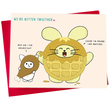 Mag-load ng larawan sa viewer ng Gallery, Better Together: Chicken + Waffle Greeting Card ng Fat Rabbit Farm