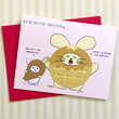Mag-load ng larawan sa viewer ng Gallery, Better Together: Chicken + Waffle Greeting Card ng Fat Rabbit Farm
