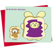 Mag-load ng larawan sa viewer ng Gallery, Better Together: PB+J Greeting Card ng Fat Rabbit Farm