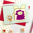 Mag-load ng larawan sa viewer ng Gallery, Better Together: PB+J Greeting Card ng Fat Rabbit Farm