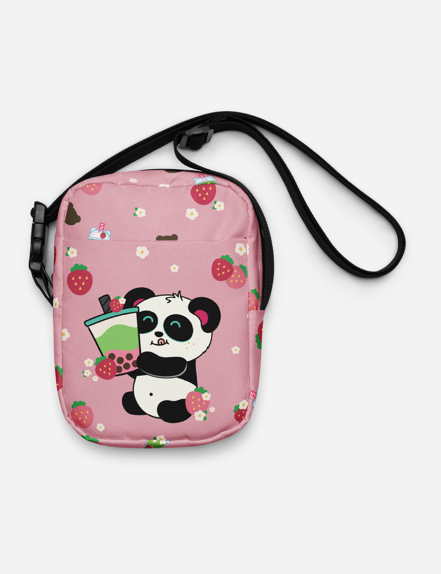 Pandi Strawberry Matcha Utility Crossbody Bag