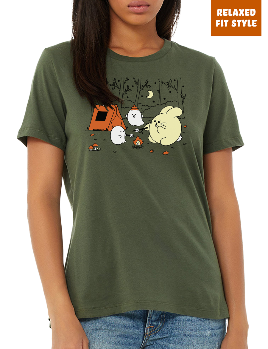 Camp Spooky Women's Relaxed T-Shirt | Pine