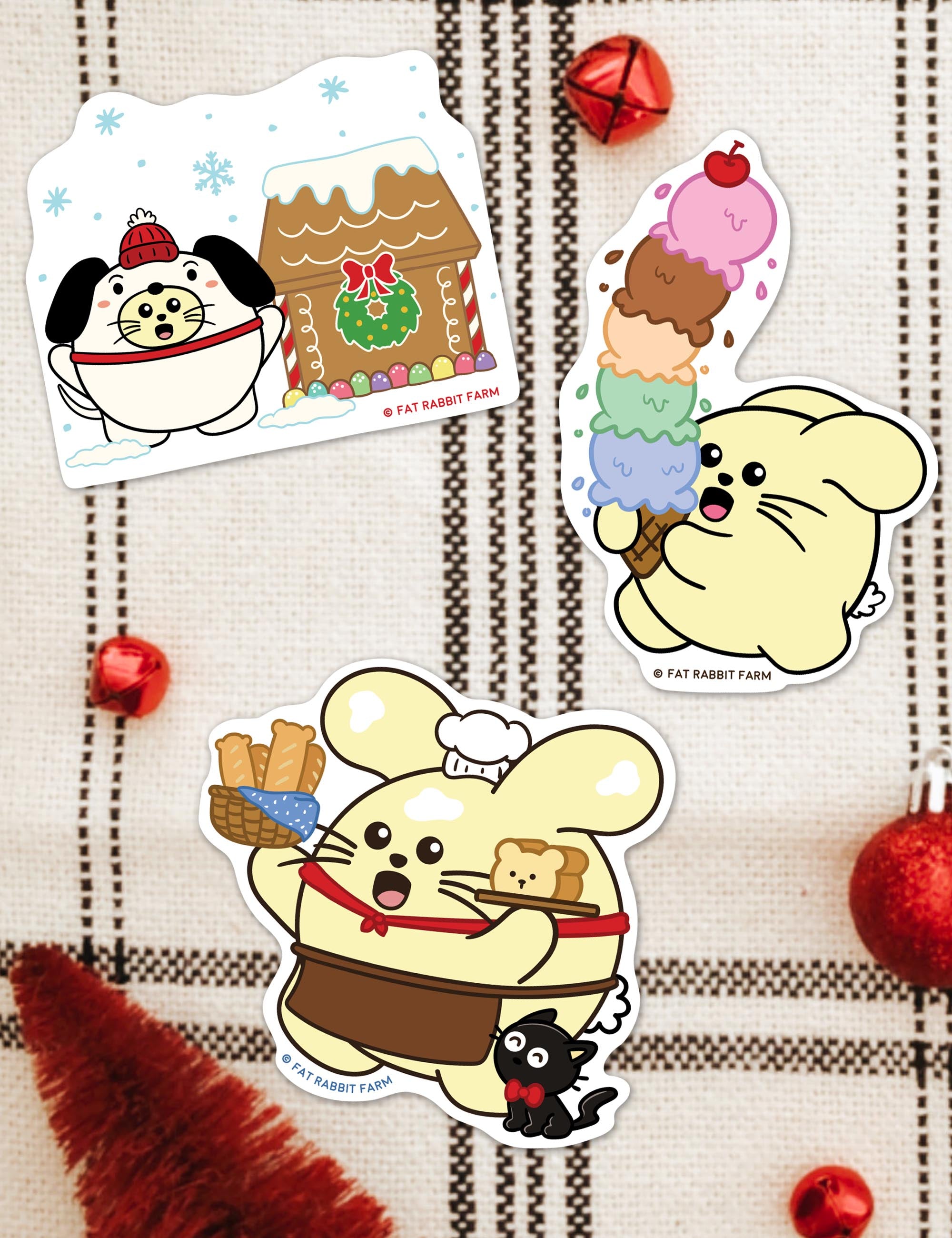 Winter Vinyl Sticker Pack – Fat Rabbit Farm