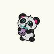 Load image into Gallery viewer, Pandi Boba Life Embroidered Iron-On Patch
