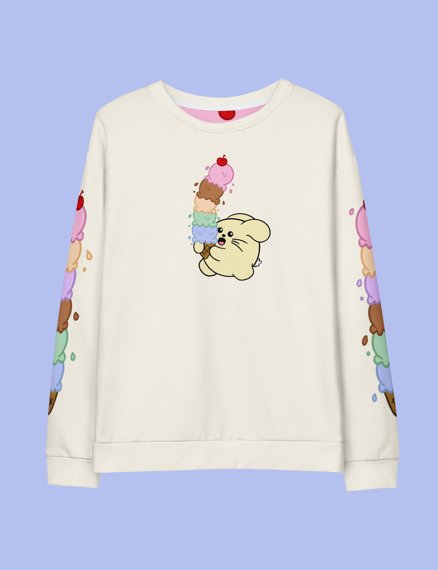 Sweet Escape Unisex cotton sweatshirt | PALE CREAM