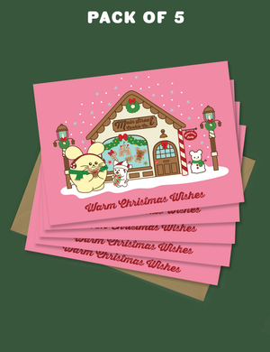 Warm Christmas Wish Pack of 5 Greeting Cards