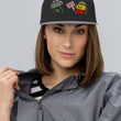 Load image into Gallery viewer, Beam Me Up Embroidered Hat | BLK/SILVER

