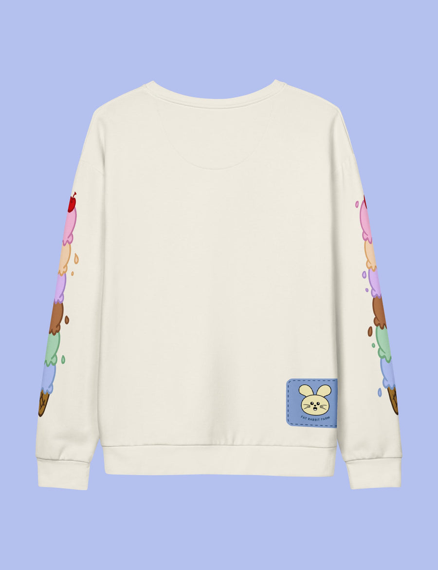 Sweet Escape Unisex cotton sweatshirt | PALE CREAM