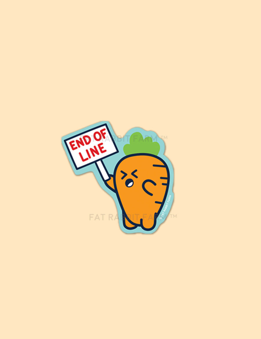 End of Line Vinyl Sticker