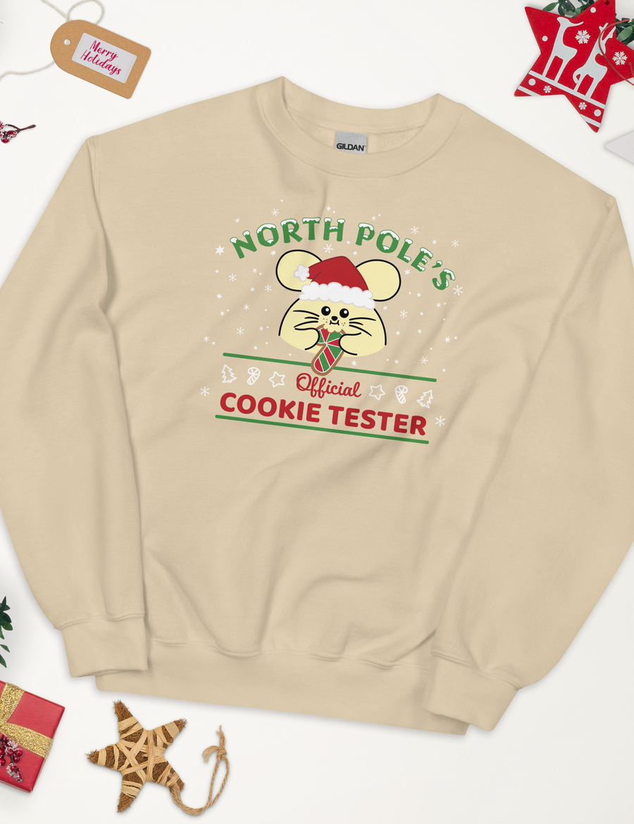 Official Cookie TESTER Unisex Sweatshirt SAND