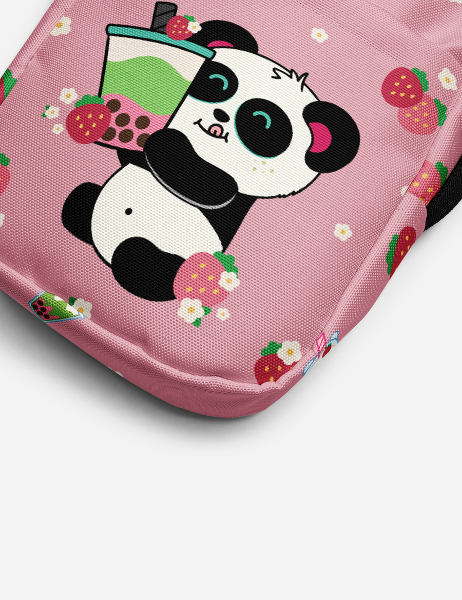Pandi Strawberry Matcha Utility Crossbody Bag