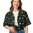 Load image into Gallery viewer, Galactic Donuts Unisex button shirt | BLACK
