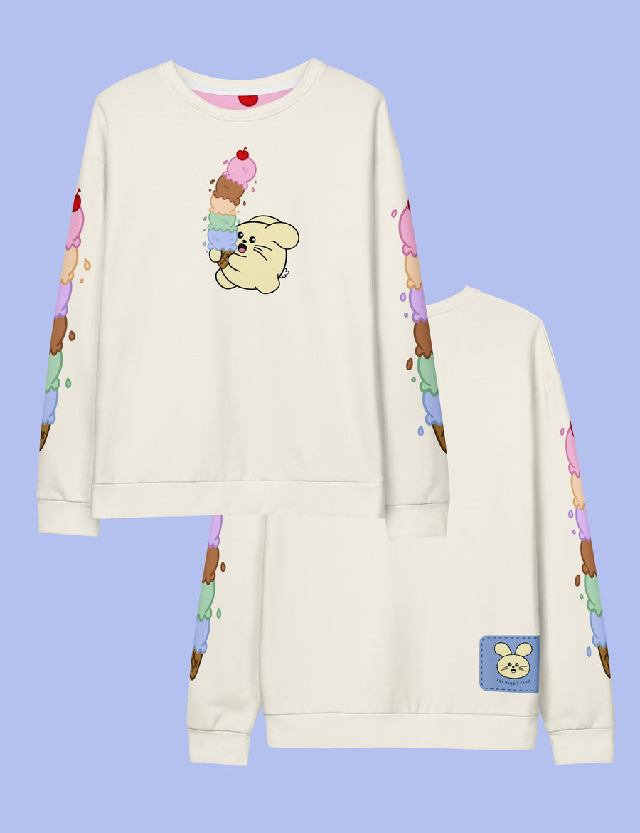 Sweet Escape Unisex cotton sweatshirt | PALE CREAM