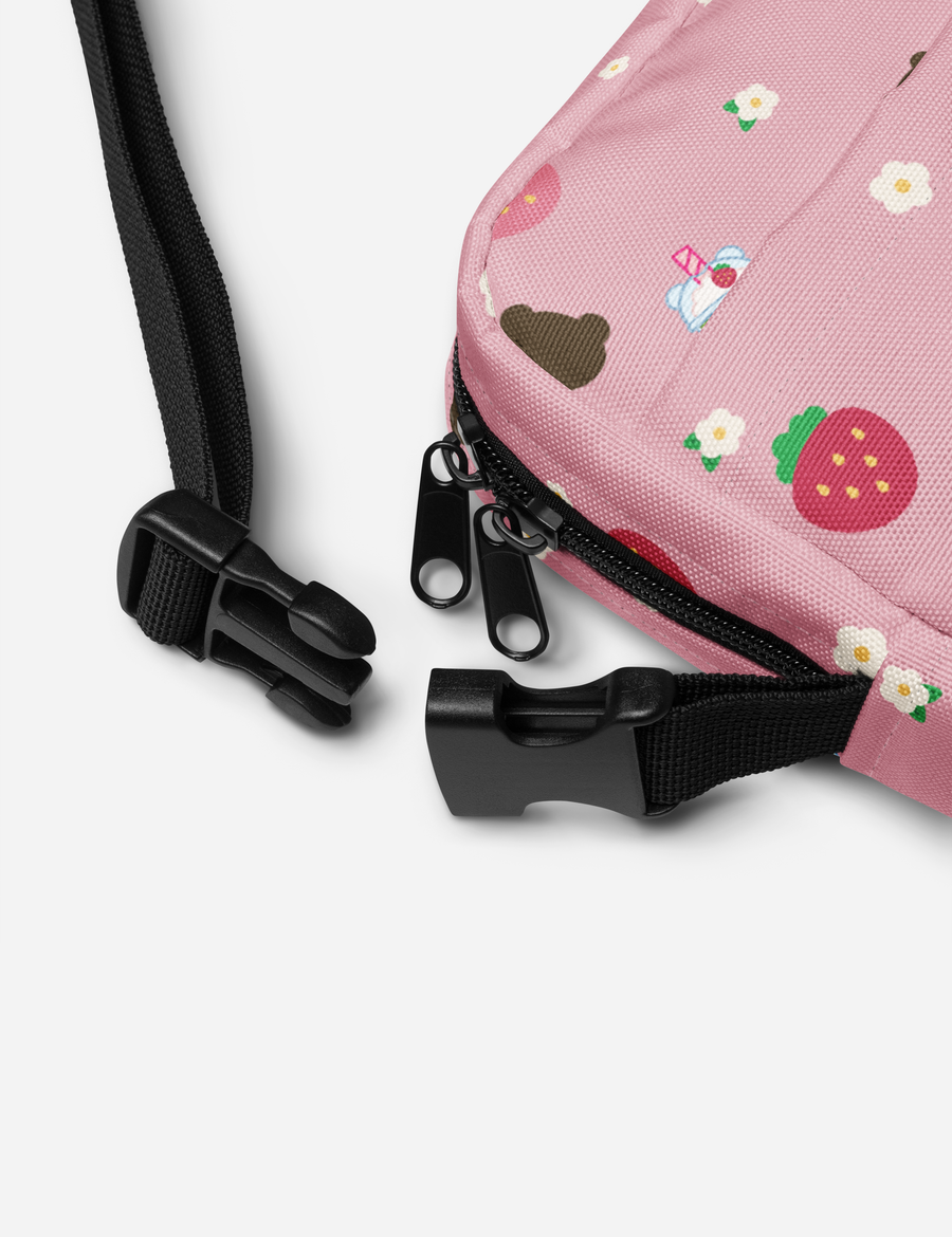 Pandi Strawberry Matcha Utility Crossbody Bag