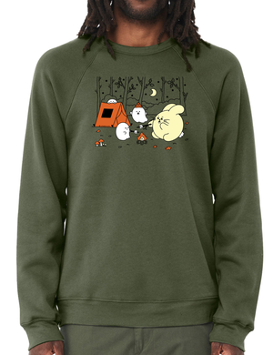 Camp Spooky Unisex Sponge Fleece Crewneck Sweatshirt | PINE