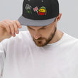 Load image into Gallery viewer, Beam Me Up Embroidered Hat | BLK/SILVER
