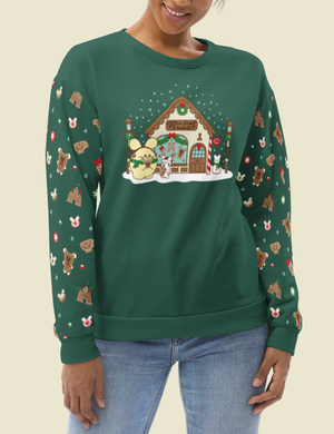 Main Street Cookie Co All-Over Print Unisex Sweatshirt JADE - For N. Huerta