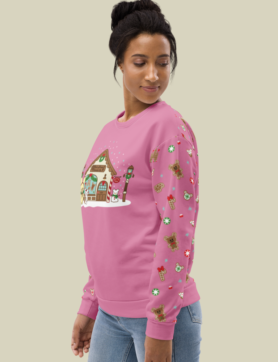 Main Street Cookie Co PINK All-Over Print Unisex Sweatshirt