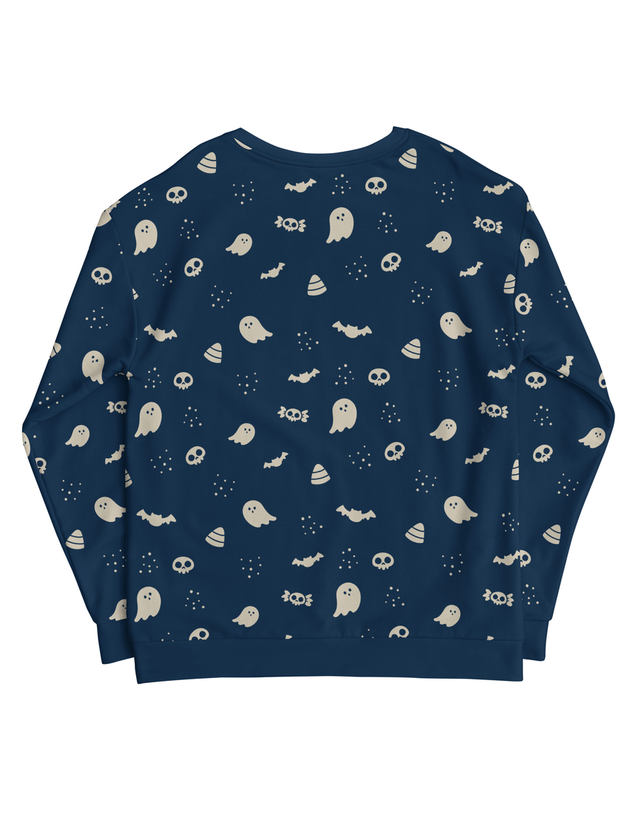 The Spookiest Place on Earth NAVY All-Over Print Unisex Sweatshirt