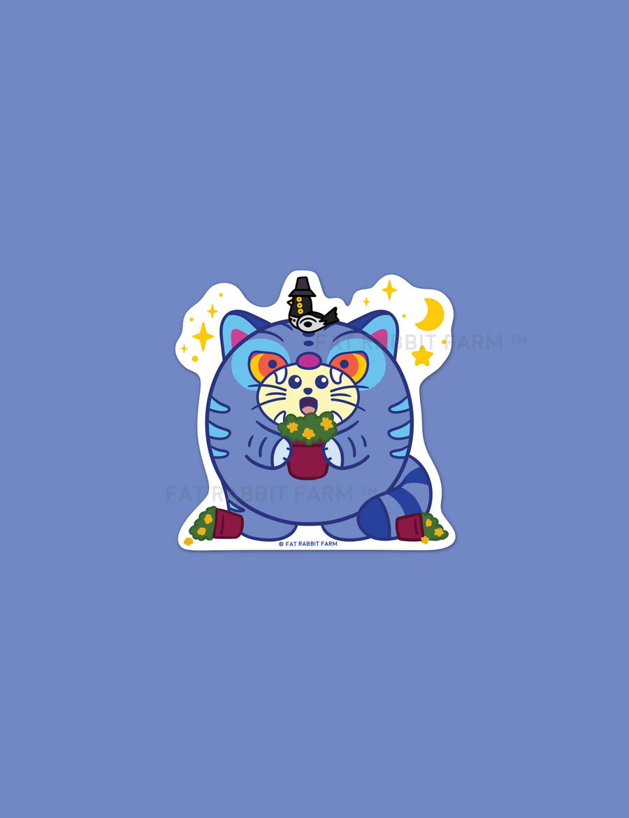 Derpy Tiger Babee Vinyl Sticker