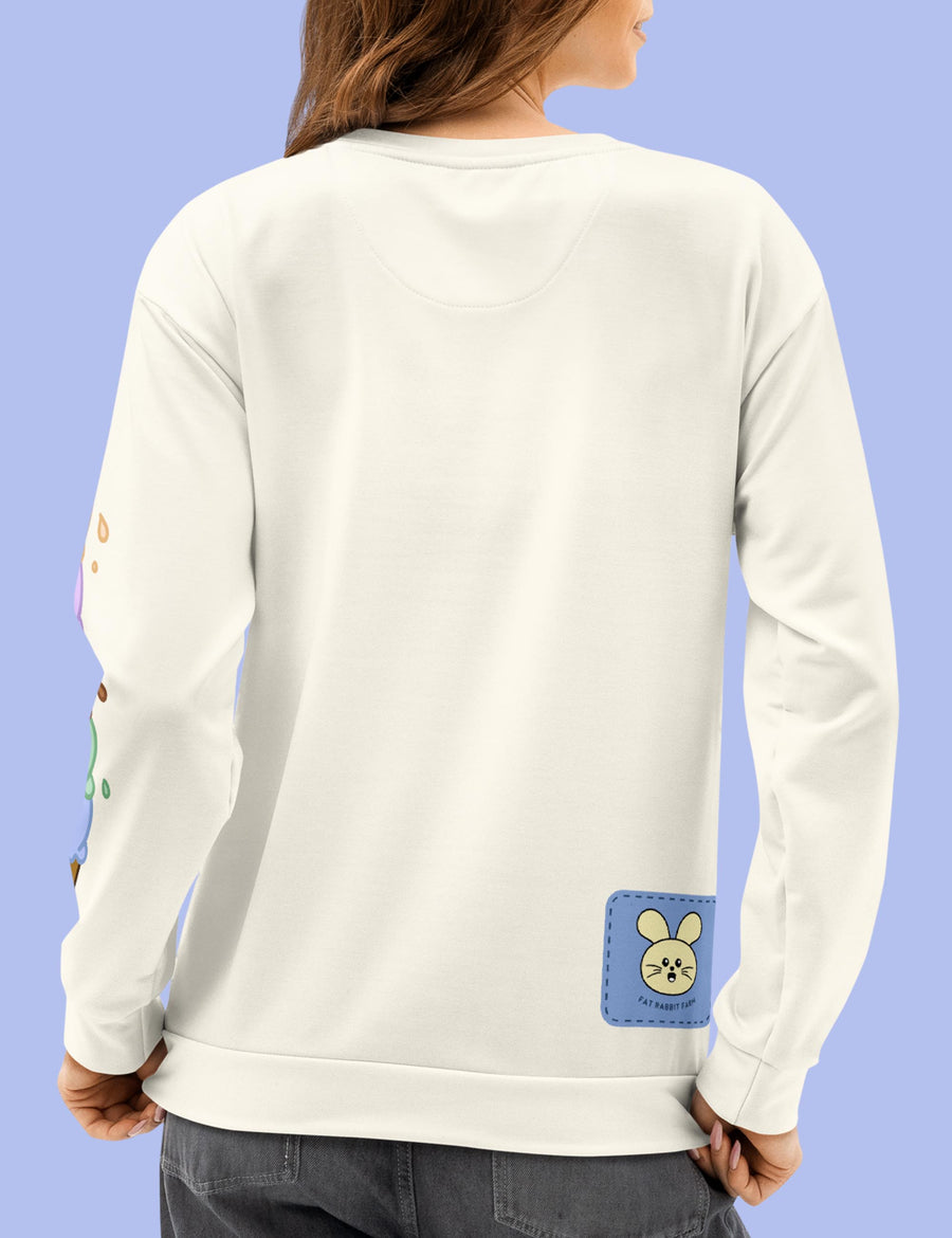 Sweet Escape Unisex cotton sweatshirt | PALE CREAM