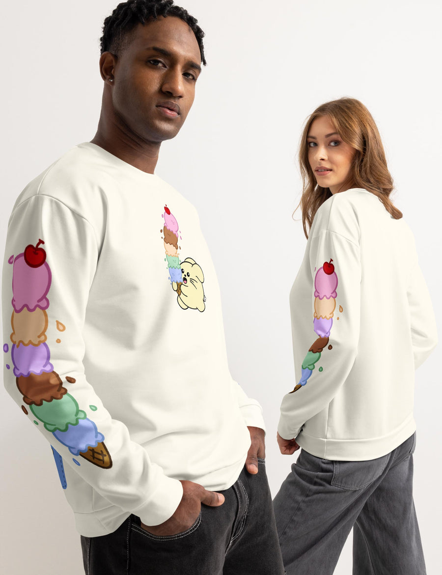 Sweet Escape Unisex cotton sweatshirt | PALE CREAM