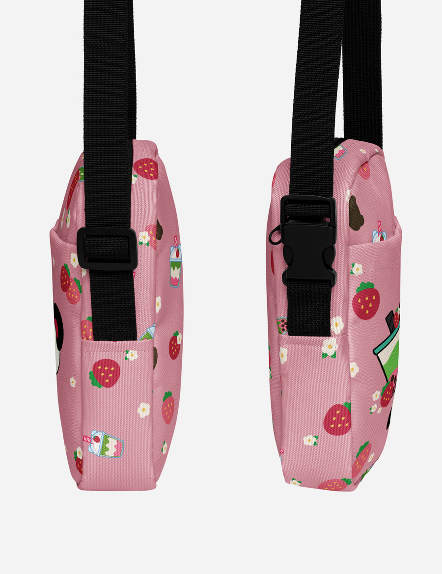 Pandi Strawberry Matcha Utility Crossbody Bag