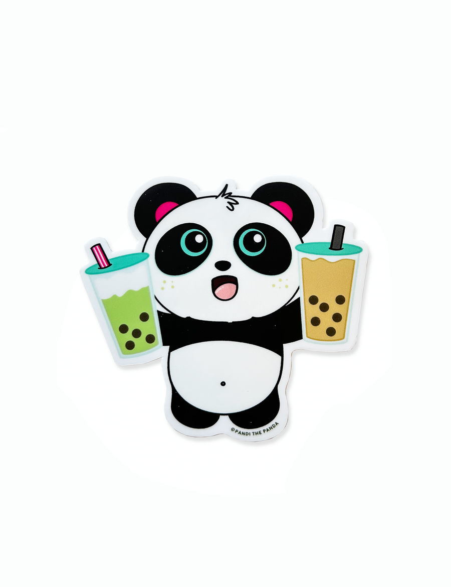 Double Boba Vinyl Sticker