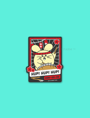 Hup! Hup! Taiko Vinyl Sticker