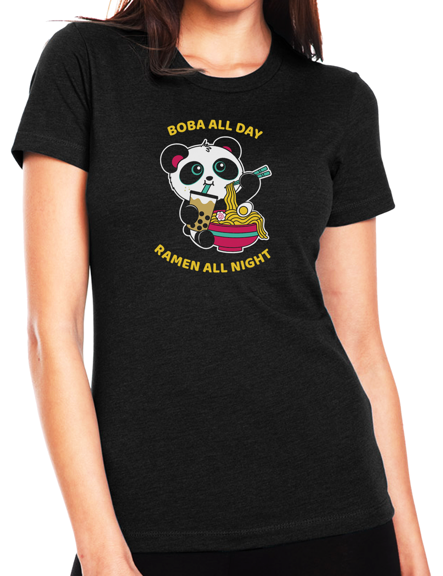 Boba All Day, Ramen All Night Women’s T-Shirt