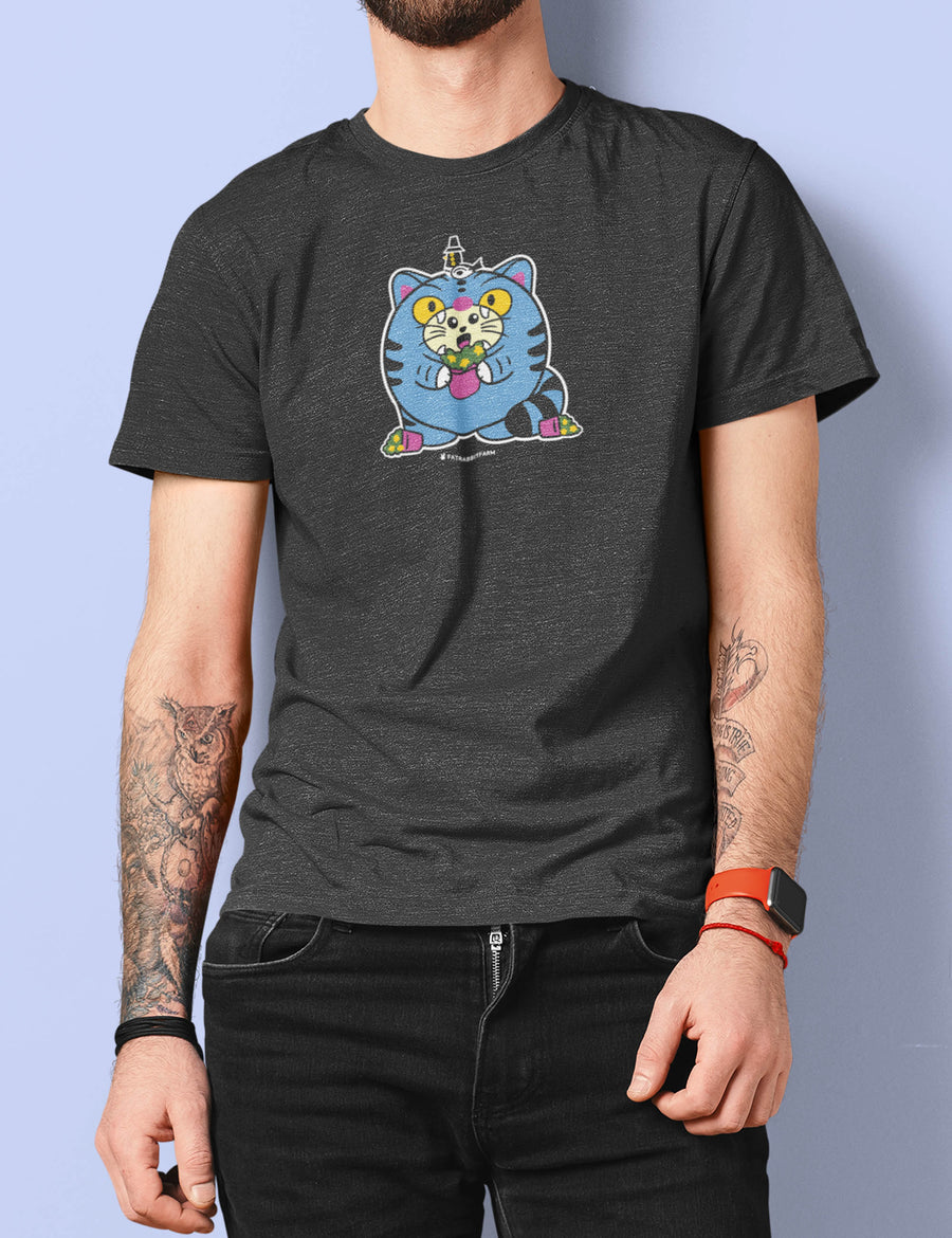 Derpy Tiger Babee Unisex T-Shirt (Charcoal Edition)