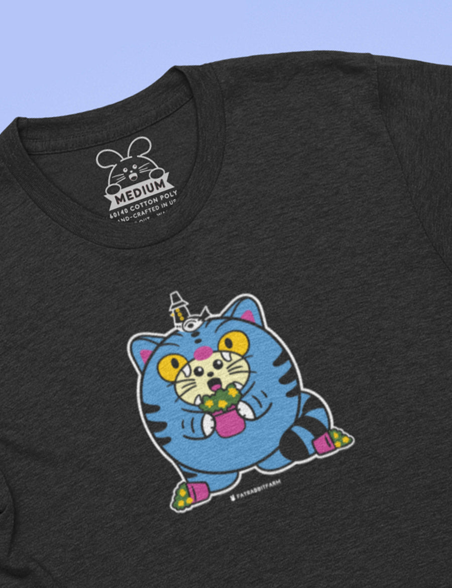 Derpy Tiger Babee Unisex T-Shirt (Charcoal Edition)