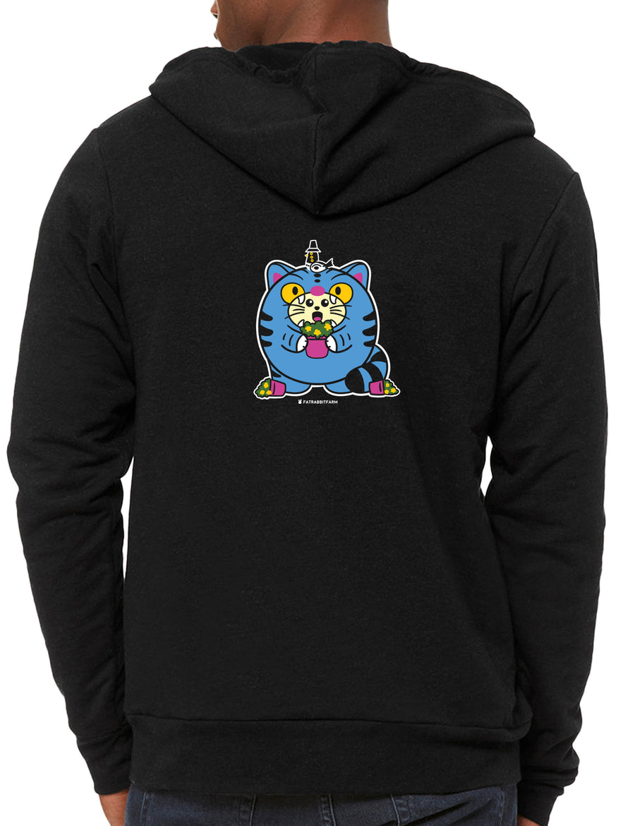 Derpy Tiger Babee Unisex Zip-up Hoodie