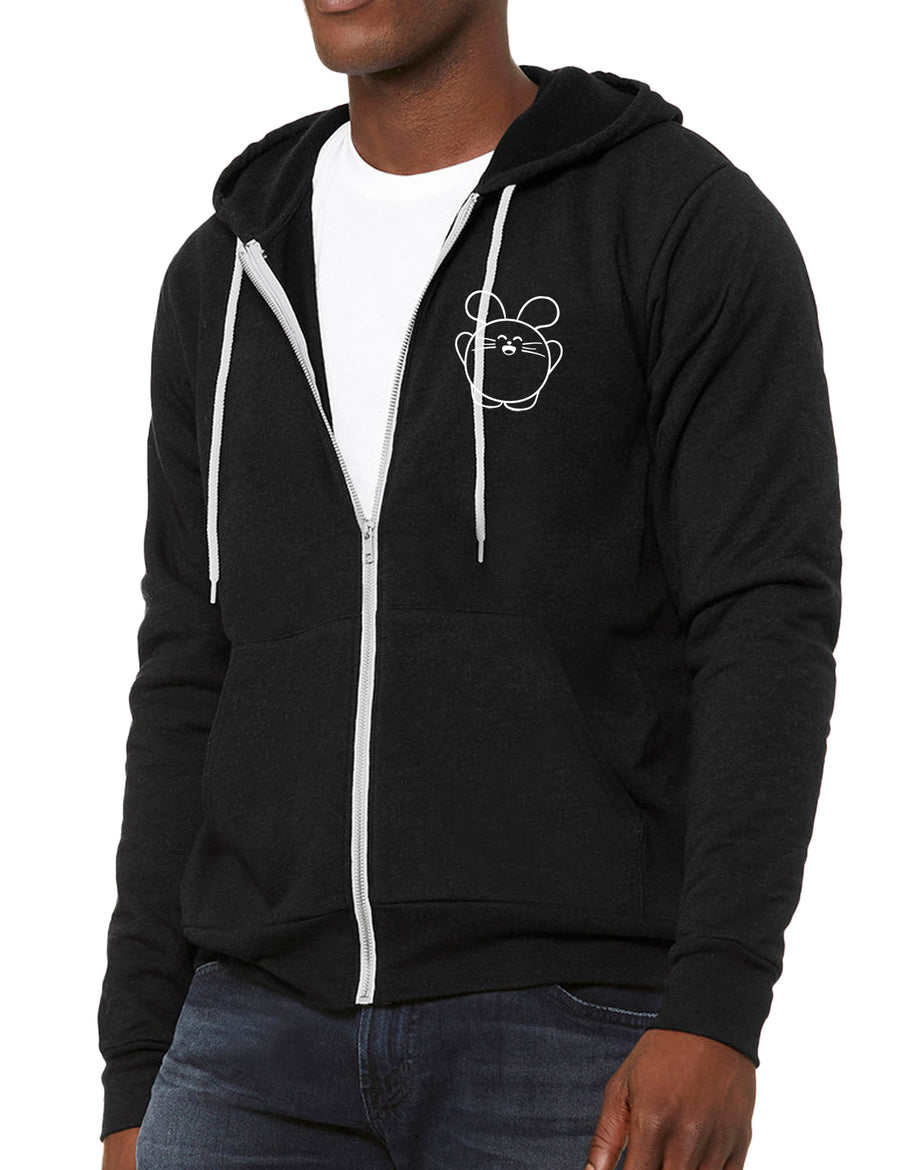 Derpy Tiger Babee Unisex Zip-up Hoodie