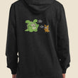 Load image into Gallery viewer, I&#39;m a Dinosaur Unisex Zip-up Hoodie | DARK HEATHER GRAY
