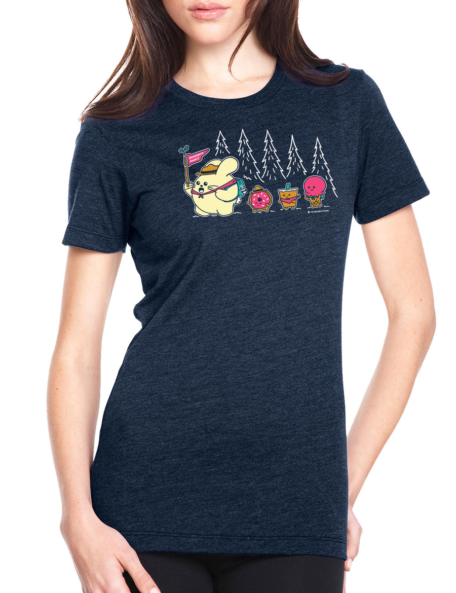 Desserts Await Women's T-Shirt | HEATHER NAVY
