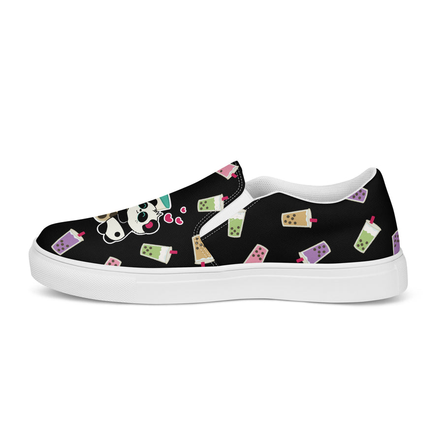 Boba Obsessed Women’s Slip-On Canvas Shoes