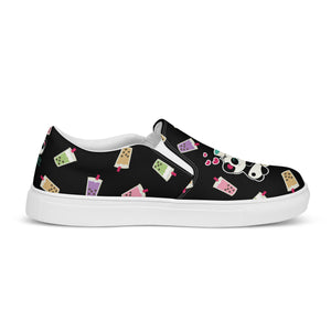 Boba Obsessed Women’s Slip-On Canvas Shoes