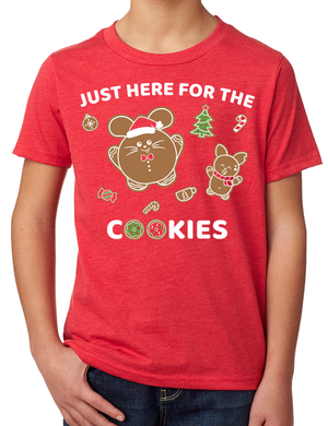 Dito para sa T-shirt ng Holiday Cookies Kid 