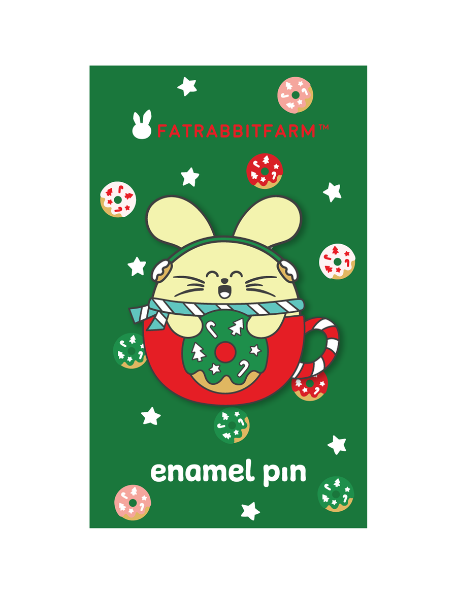 Christmas Donut Babee Enamel Pin
