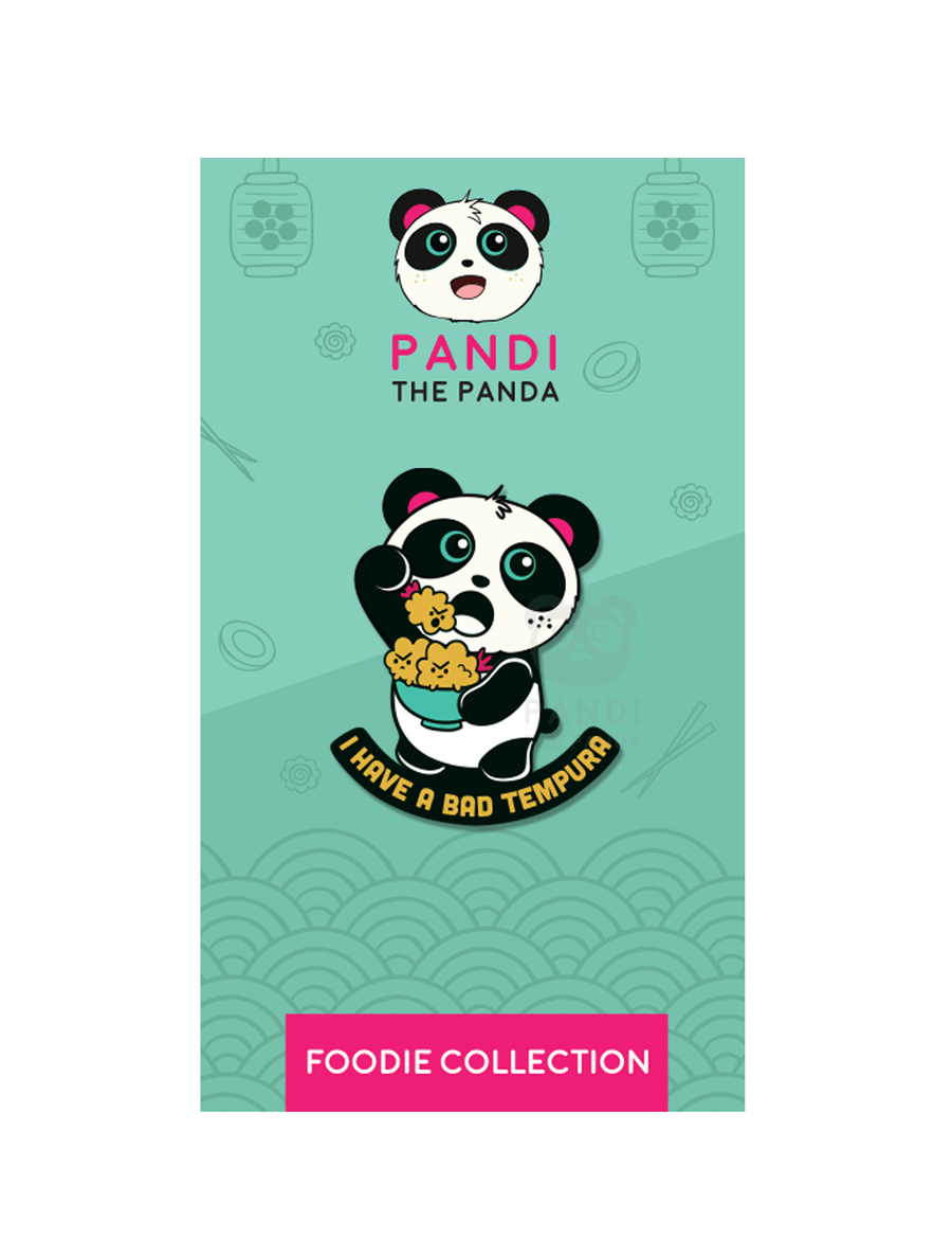 Bad Tempura Enamel Pin ni Pandi the Panda