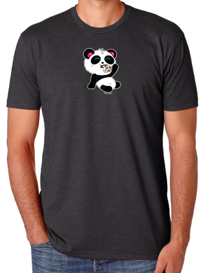 Pizza Time Men’s T-shirt by Pandi the Panda
