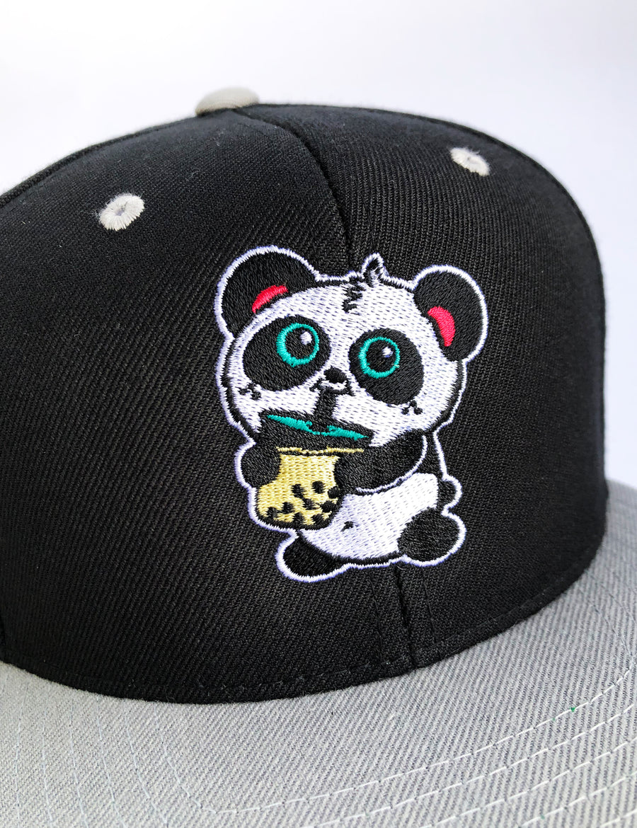 Boba Time Snapback Hat ni Pandi the Panda