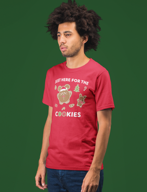 Just Here for the Holiday Cookies Men’s T-shirt