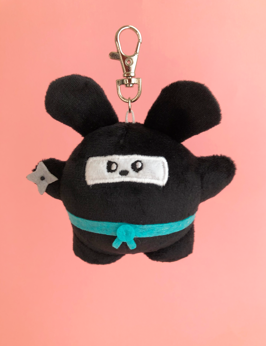 Ninja Babee Plush Keychain – Fat Rabbit Farm Ninja Babee Plush Keychain – Fat Rabbit Farm